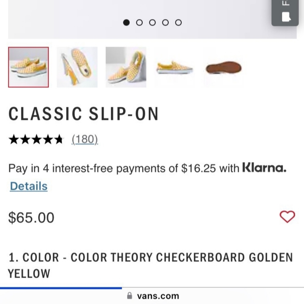 Vans yellow checkered 7 womens